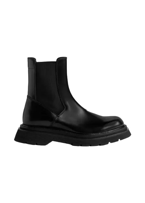 Polished Leather Chelsea Boot