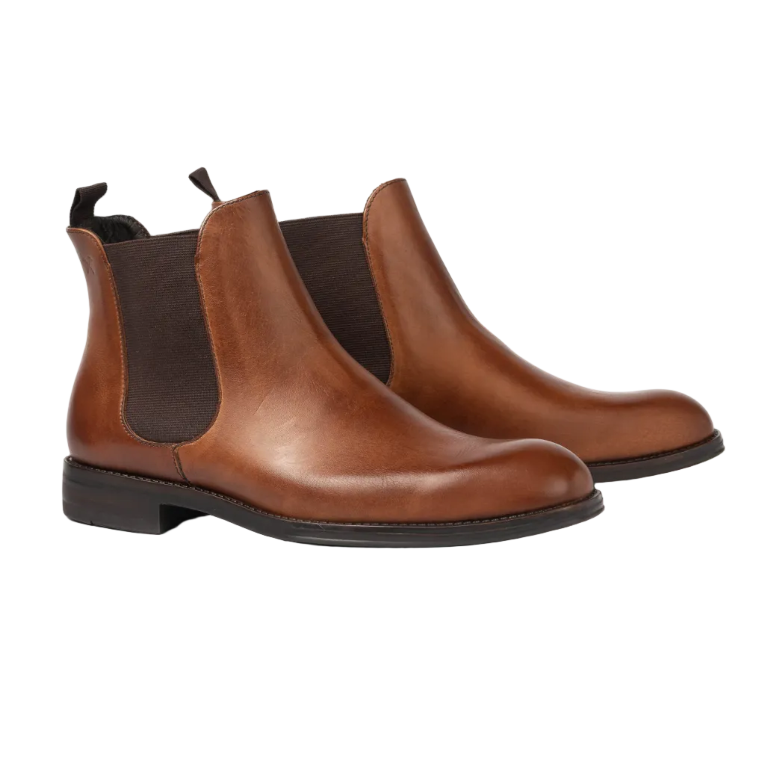 Caramel Leather Chelsea Boot