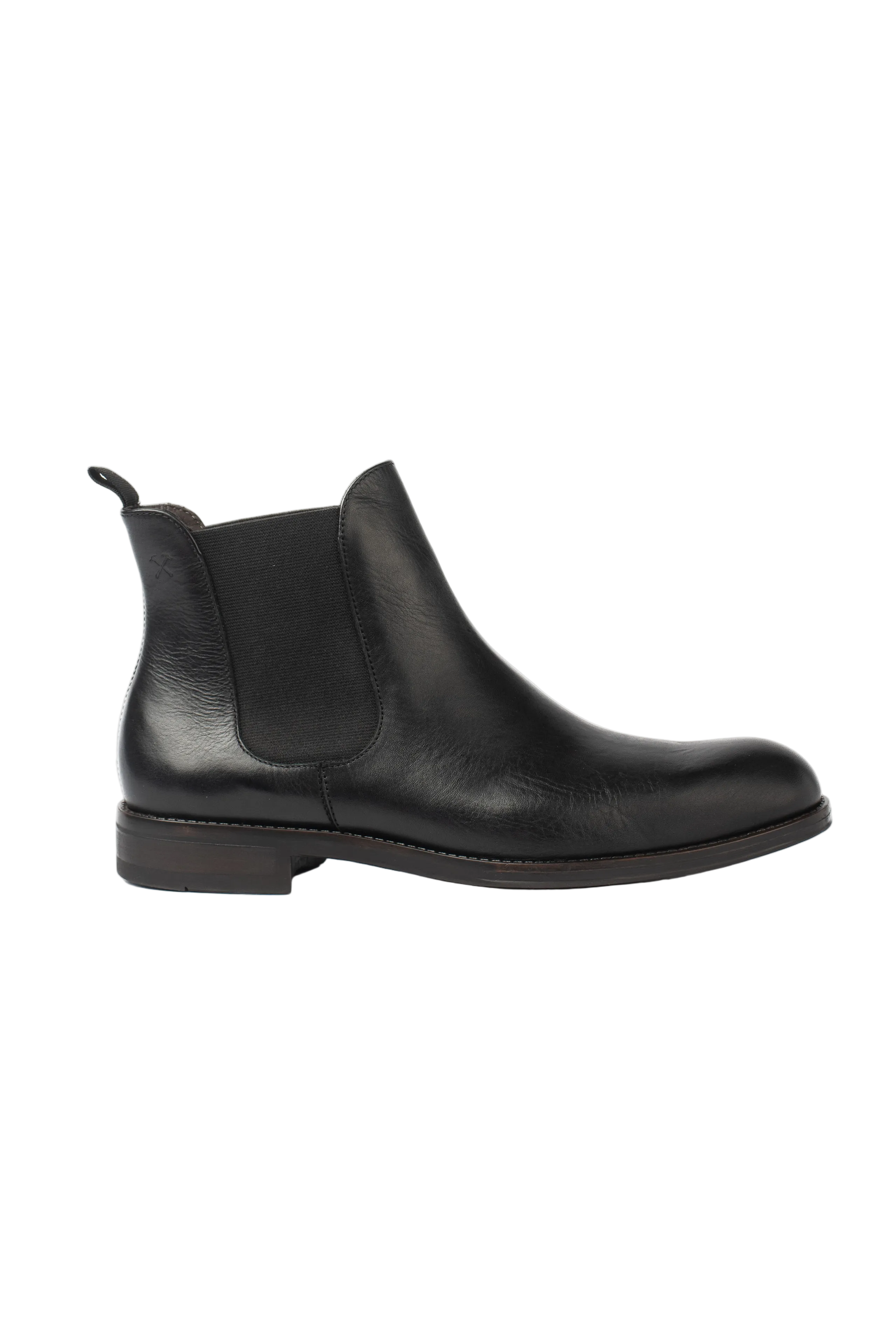 Classic Black Leather Chelsea Boot