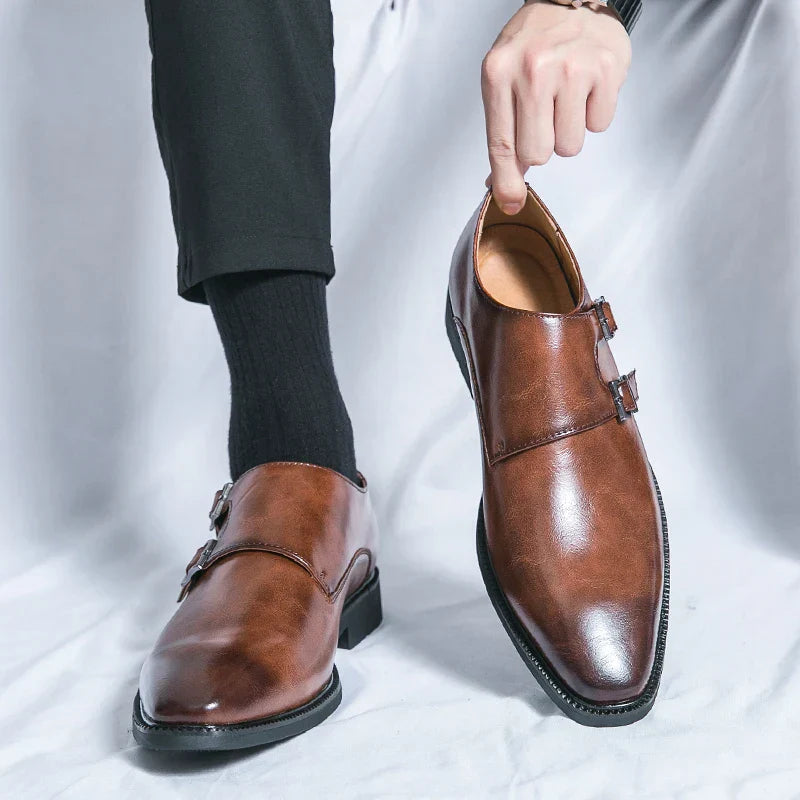 Men's Classic Monk Strap Shoes