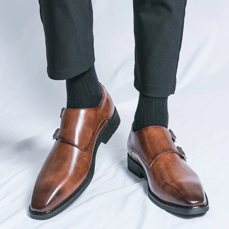Men's Classic Monk Strap Shoes