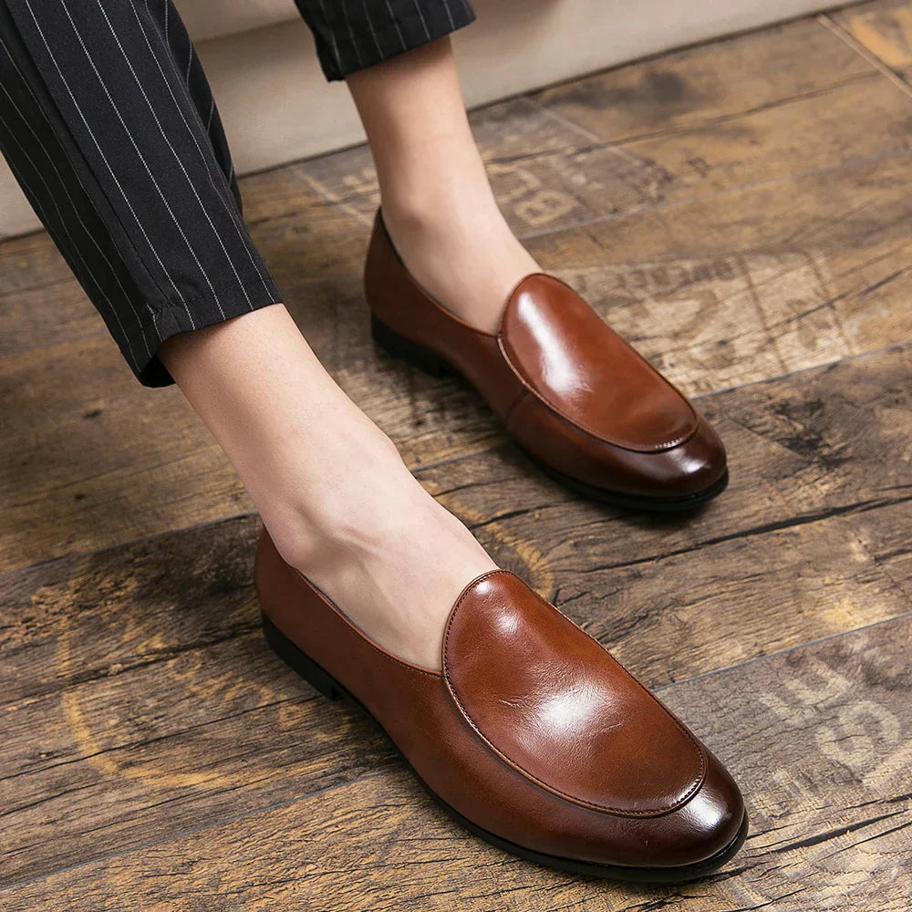 Men's Classic Driving Loafers | Breathable Slip-On for Business Casual