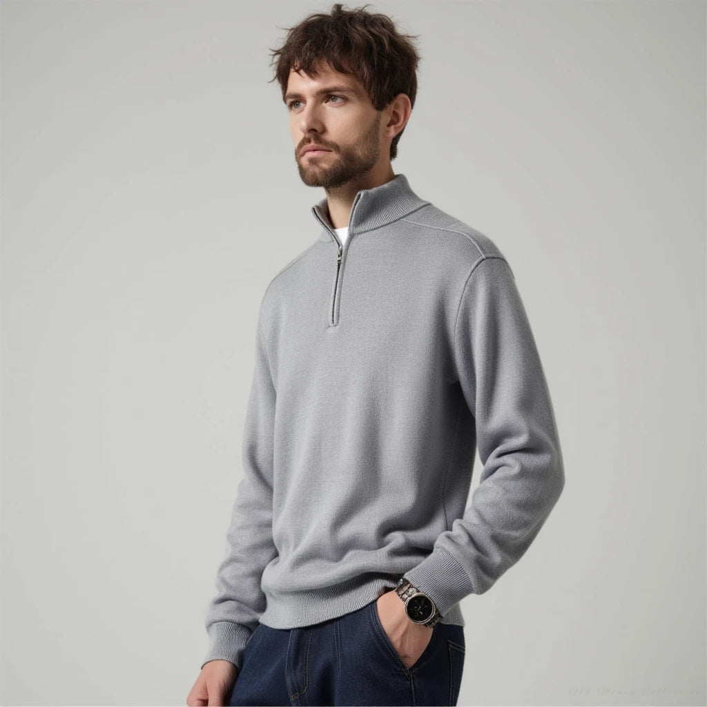 Lugano Merino Wool Half-Zip