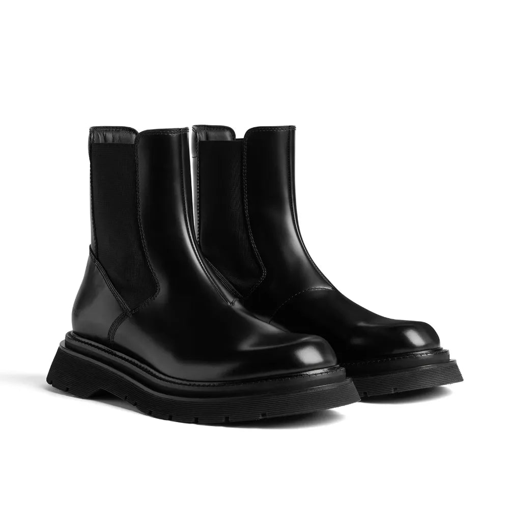 Polished Leather Chelsea Boot