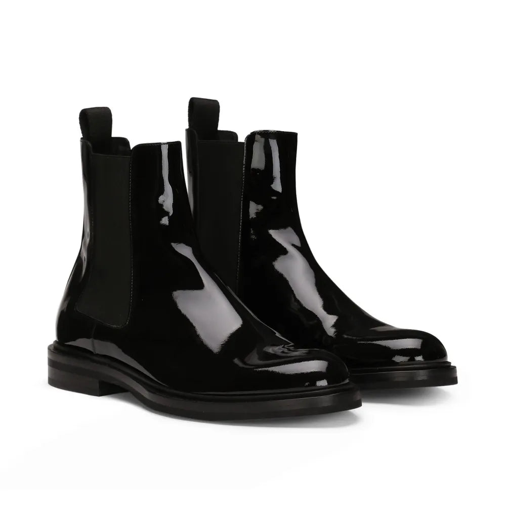 Patent Leather Ankle Boot