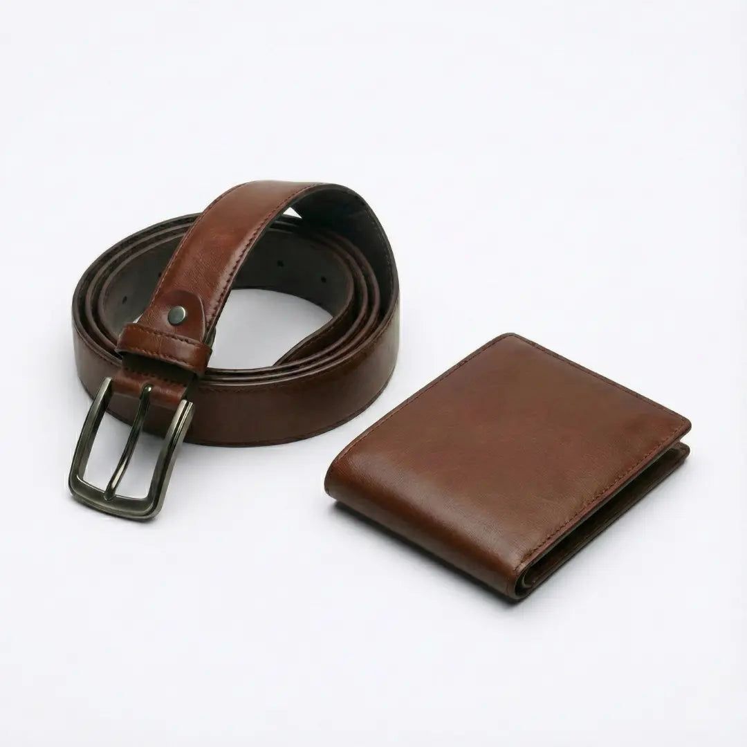 Men’s Oxford Shoes – Premium Leather Elegance with Complimentary Belt & Wallet