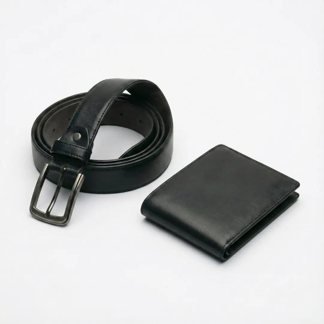 Men’s Oxford Shoes – Premium Leather Elegance with Complimentary Belt & Wallet