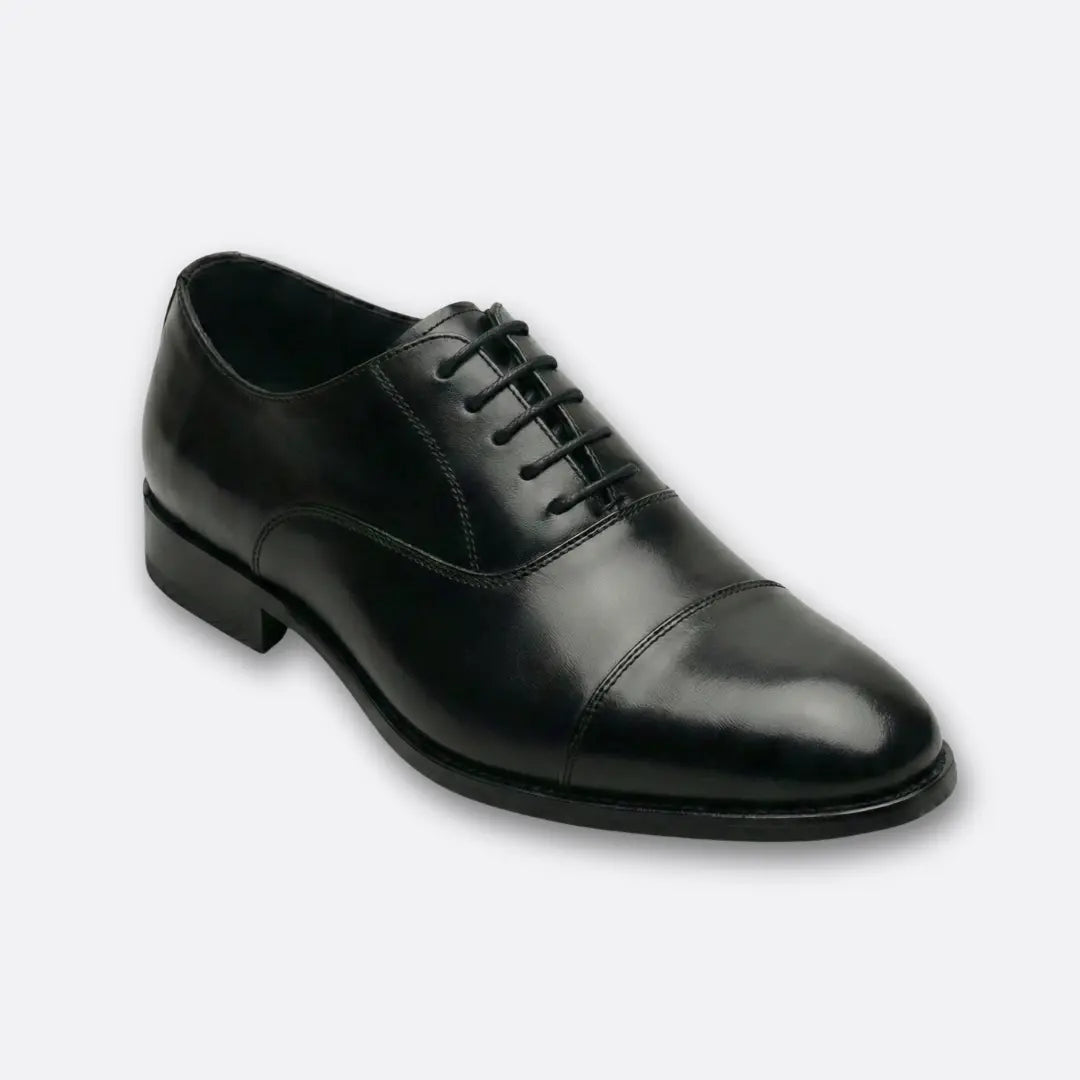 Men’s Oxford Shoes – Premium Leather Elegance with Complimentary Belt & Wallet