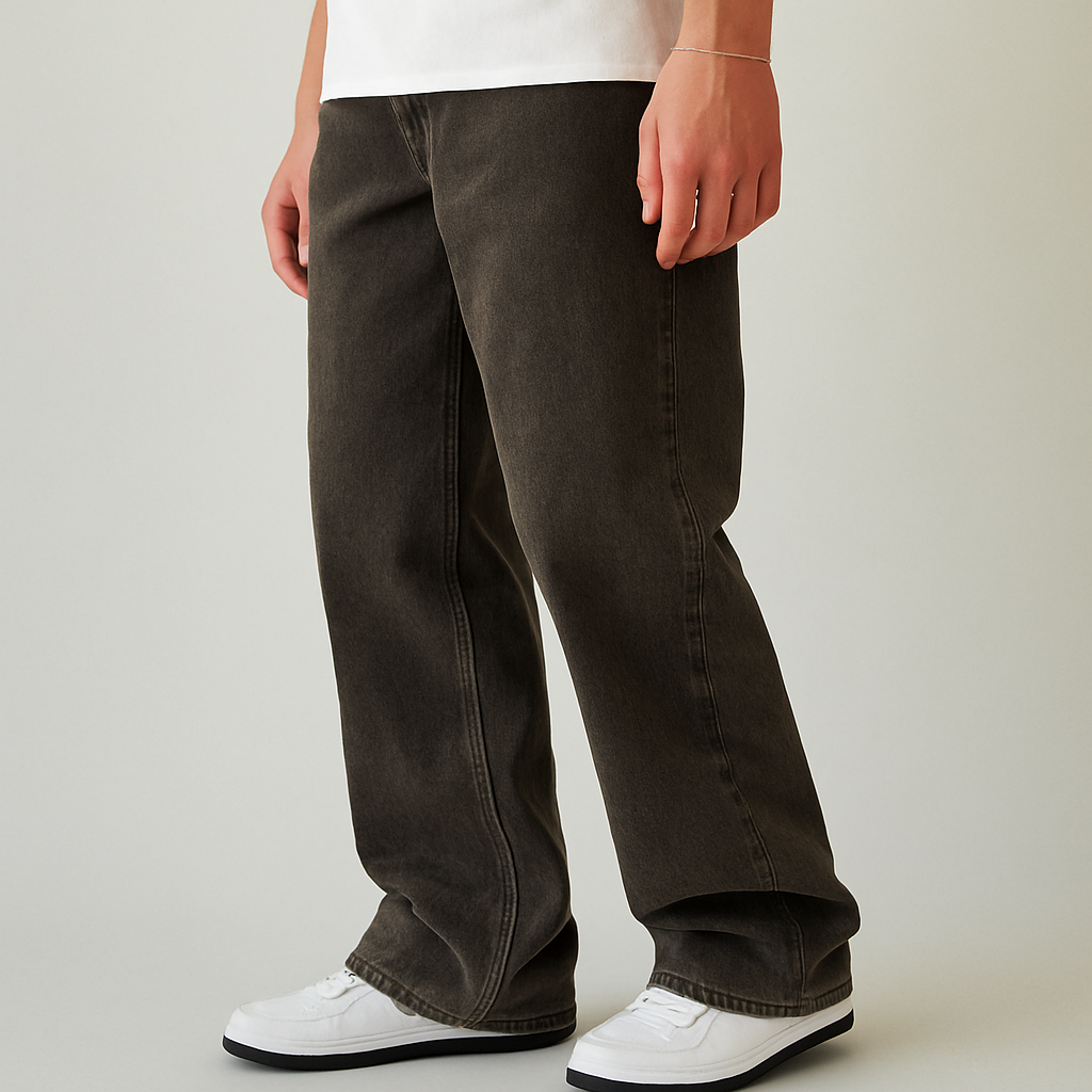 Blake Extreme Baggy Jeans Overdyed Brown