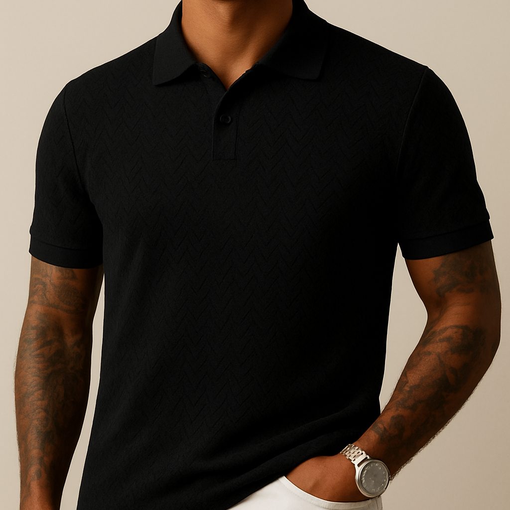 Men's Polo Shirt Modern Lapel Collar