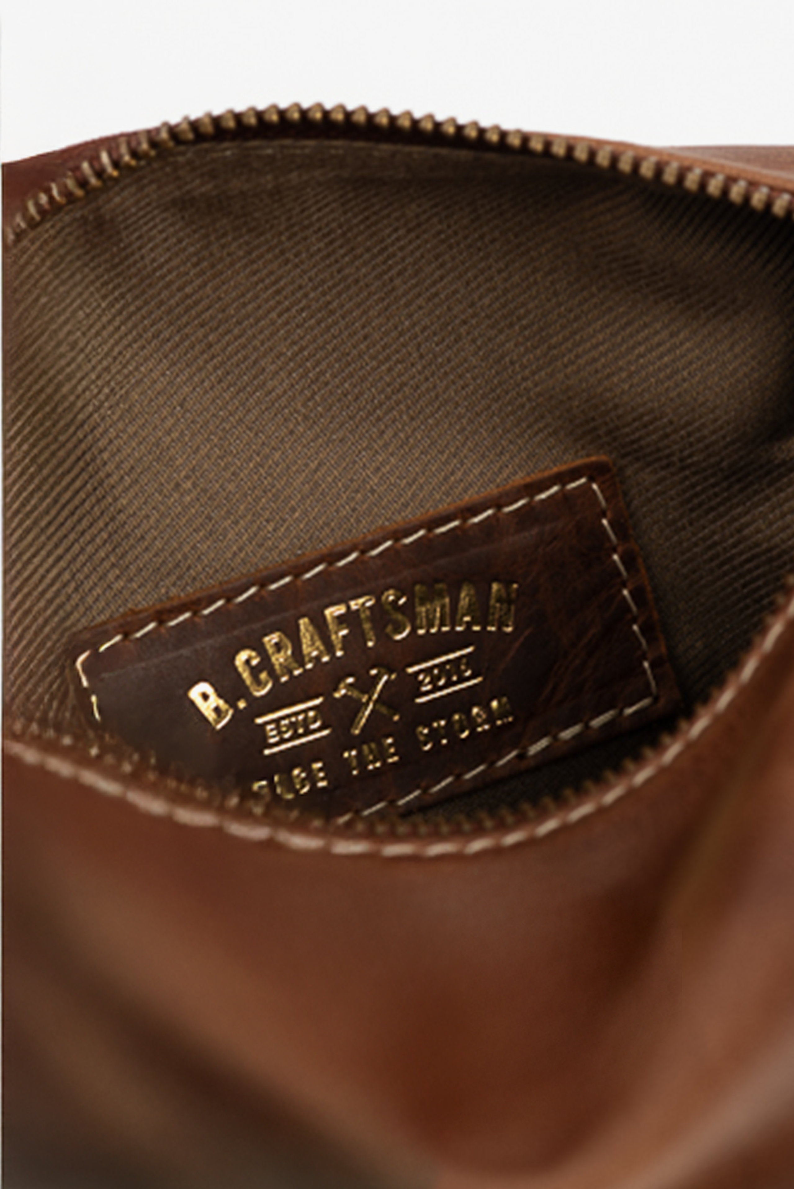 Necessaire Couro Marrom B. Craftsman
