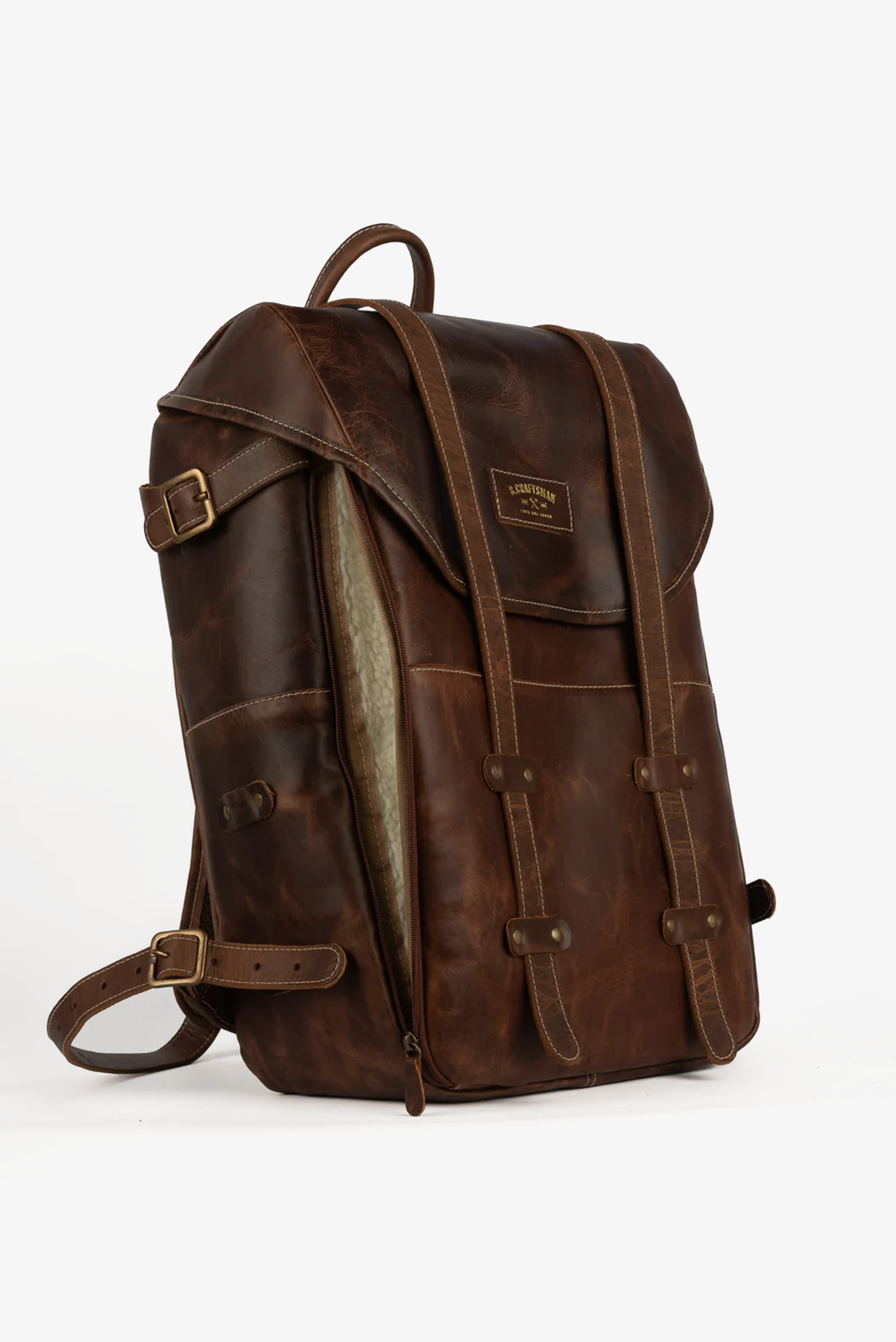 Mochila Couro Marrom Arya Special