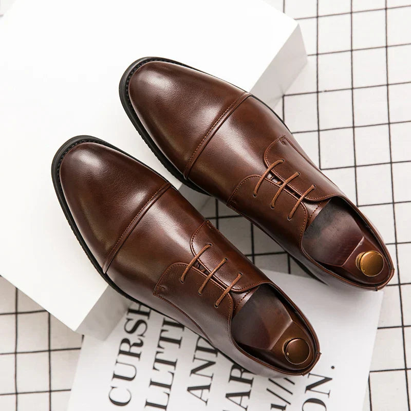 Men's Classic Oxford Dress Shoes | Formal Wedding & Business Lace-Ups