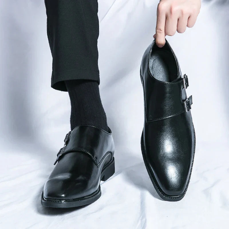 Men's Classic Monk Strap Shoes