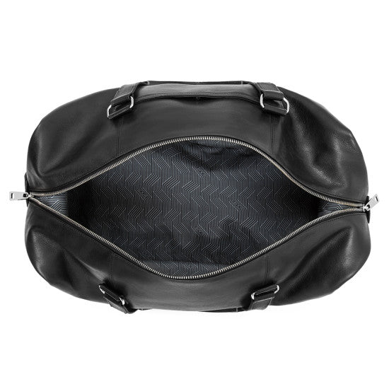 Tanna Black Leather Travel Bag